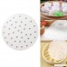 100pcs Steamer Paper Perforated Paper Liners Round Steamer Silicon Oil Paper Liners Disposable Perforated Bamboo Liners for Bamboo Steamer Air Fryer Steaming Basket(7 inch) - B07F7X5PM7